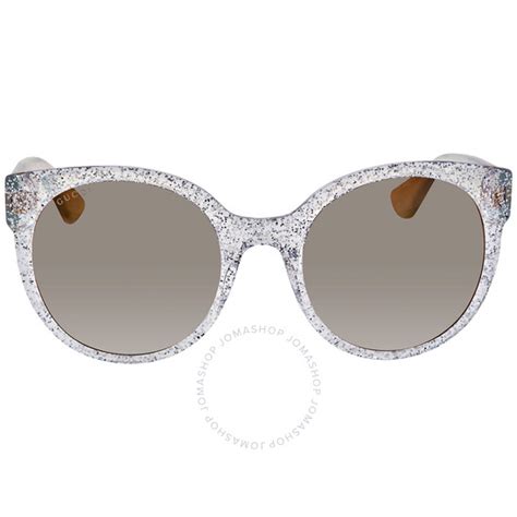 gucci gg0035s 007|Gucci Grey Shaded Round Ladies Sunglasses GG0035S 007 54.